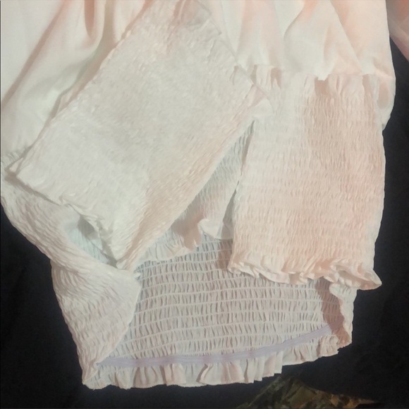 NWOT Shirred Off The Shoulder Dress - Picture 6 of 6